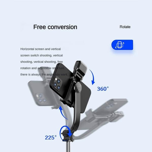 New Selfie Stick Tripod, Detachable Phone Bracket Monopod with Wireless Bluetooth Remote