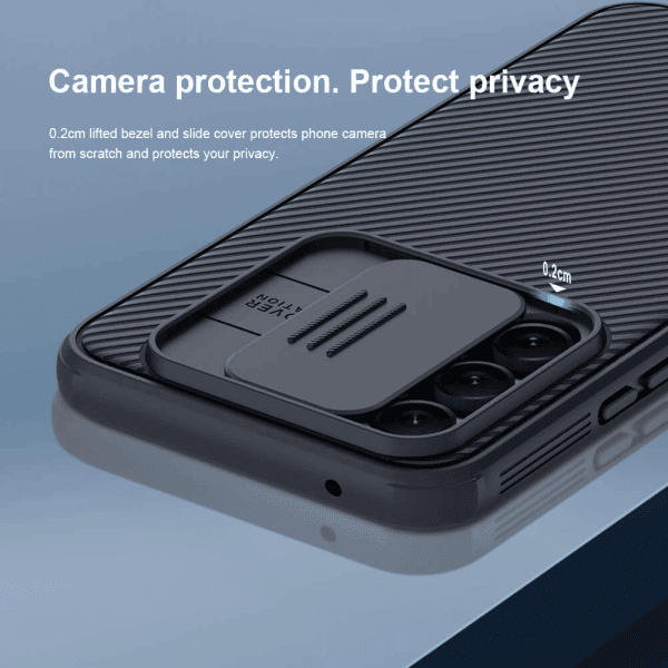 Nillkin Samsung Galaxy A54 5G Case, CamShield Series Slim Stylish Protective Case with Slide Camera Cover - Black