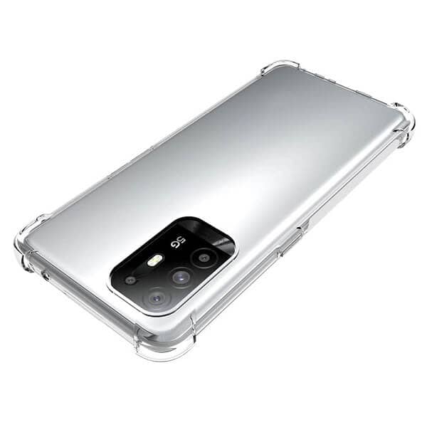 Oppo A94 Clear Case Shockproof Tough Gel Clear Transparent Air Cushion Cover