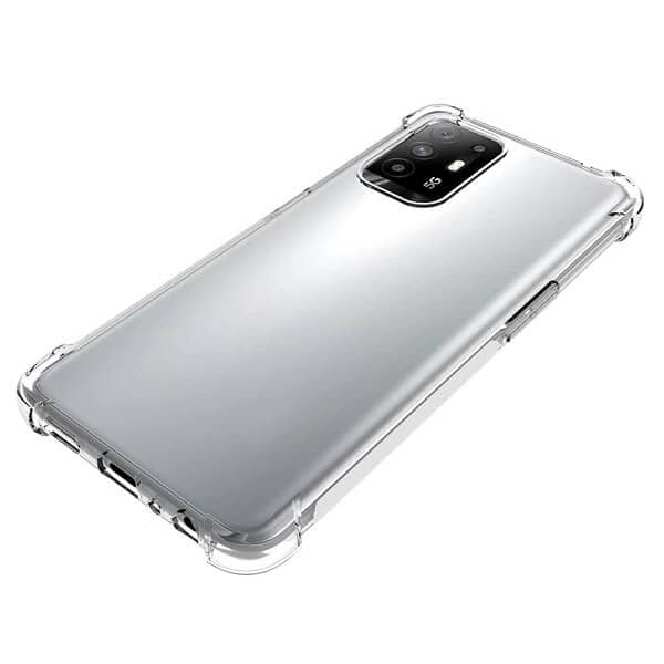 Oppo A94 Clear Case Shockproof Tough Gel Clear Transparent Air Cushion Cover