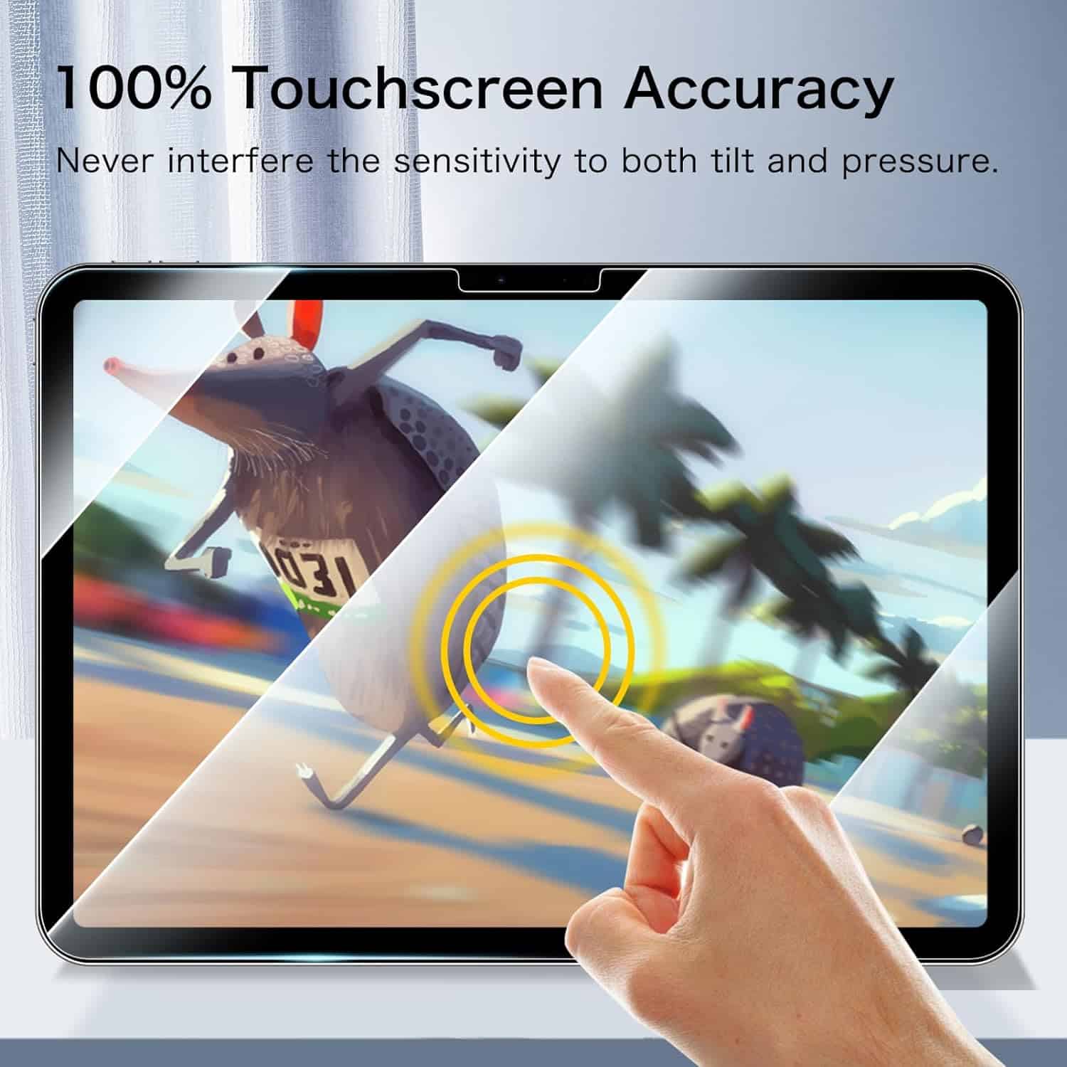 (2 Pack) For iPad Air 13 inch 2024 Pro 13 inch 2024 Tempered Glass Screen Protector
