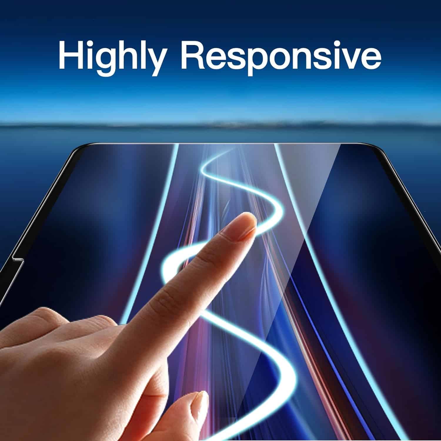 (2 Pack) For iPad Air 13 inch 2024 Pro 13 inch 2024 Tempered Glass Screen Protector