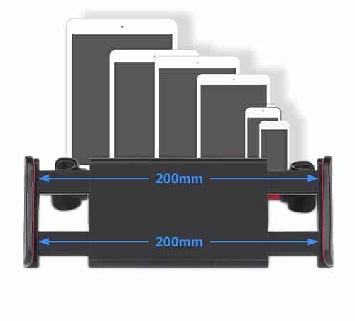 360° Rotation Car Headrest Mount, Phone Tablet Car Headrest Grip Mount Stand Cradle Bracket Holder for iPad/ Samsung Galaxy Tab