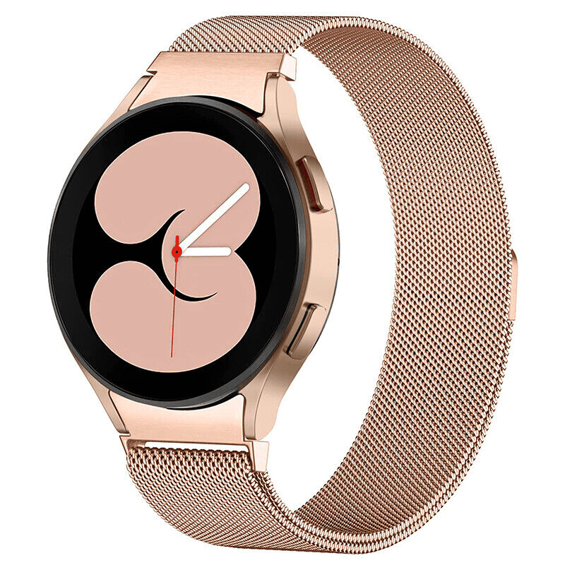 For Samsung Galaxy Watch 7 FE 6 5 4 3 Pro Gear S2 Stainless Steel Adjustable Milanese Magnetic Wristband Strap Loop