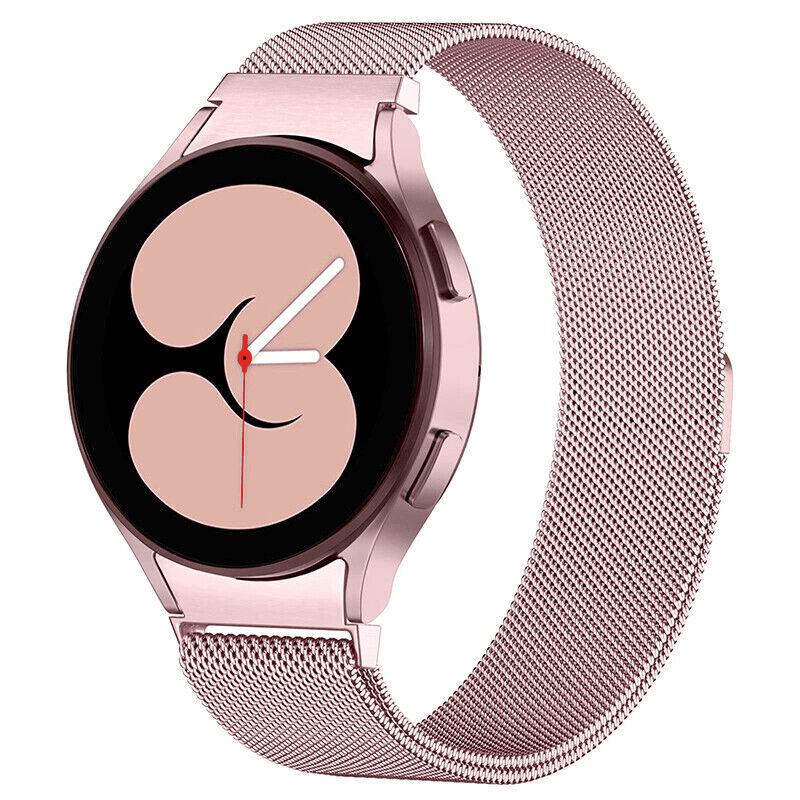 For Samsung Galaxy Watch 7 FE 6 5 4 3 Pro Gear S2 Stainless Steel Adjustable Milanese Magnetic Wristband Strap Loop