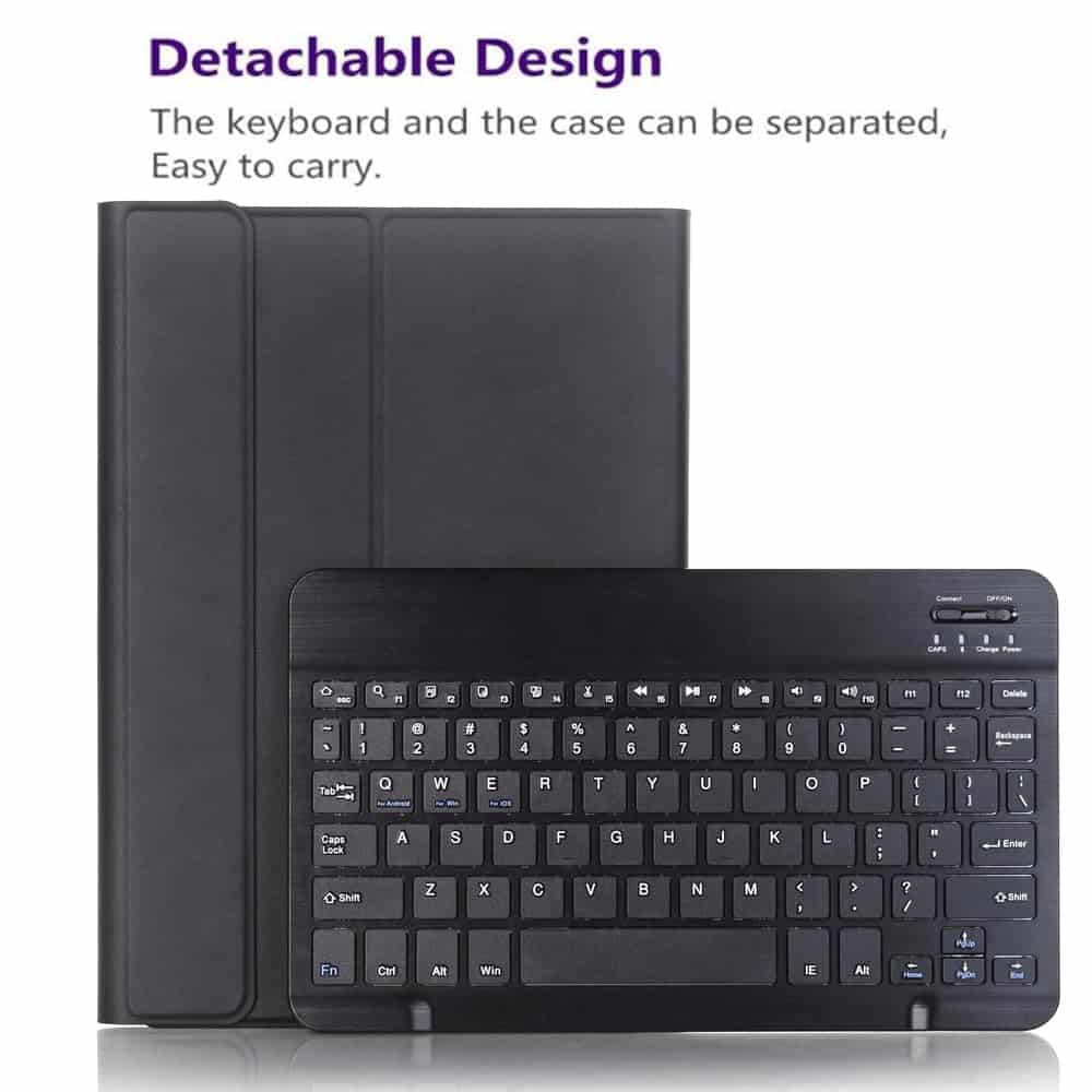 With Pencil Holder Samsung Galaxy Tab S9 Detachable Wireless Bluetooth Keyboard Case, Protective Leather Cover