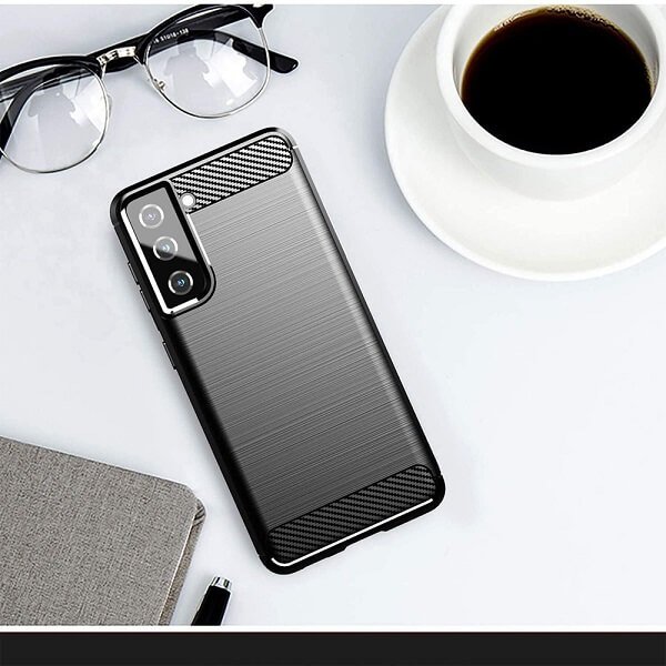 Samsung Galaxy S21 FE Case Shockproof Heavy Duty Rugged Anti Knock Back Cover (Black)