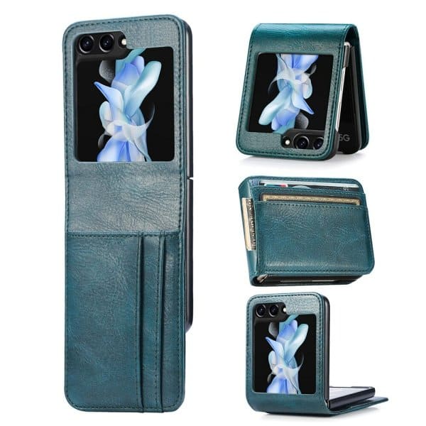 For Samsung Galaxy Z Flip 5 Wallet Leather Card Holder Flip Protective Shockproof Case Cover