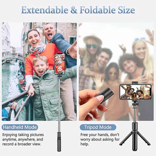 Selfie Stick Tripod Extendable Wireless Bluetooth Remote Portable Smartphone Tripod Stand Mount for IOS Android phone