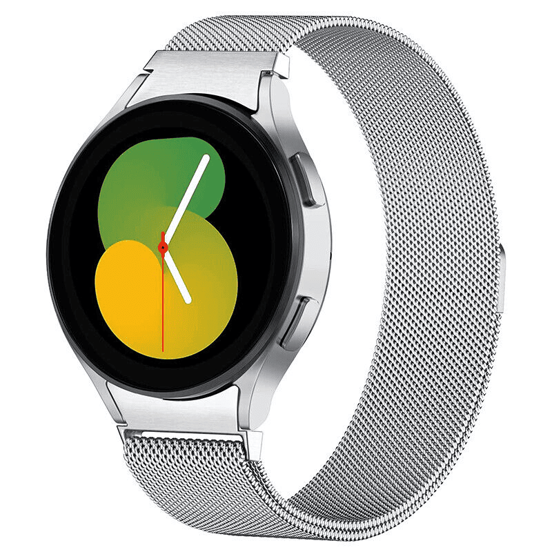 For Samsung Galaxy Watch 7 FE 6 5 4 3 Pro Gear S2 Stainless Steel Adjustable Milanese Magnetic Wristband Strap Loop