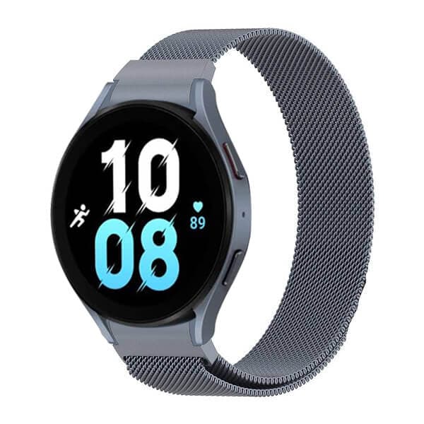 Samsung Galaxy Watch 5 40mm 44mm /Watch 5 Pro 45mm Replacement Wristband, Adjustable Stainless Steel Milanese Wrist Band Strap Loop For Women Men Unisex