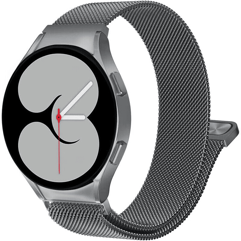 For Samsung Galaxy Watch 7 FE 6 5 4 3 Pro Gear S2 Stainless Steel Adjustable Milanese Magnetic Wristband Strap Loop