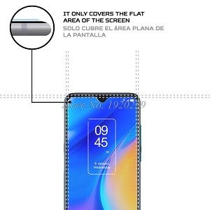 TCL 20L Plus TCL 20L+ Full Coverage Tempered Glass Screen Protector Film Guard ( Clear)