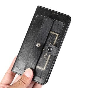 For Samsung Galaxy A51 Luxury Wallet Flip Case Leather Card Slots Cover (Black)