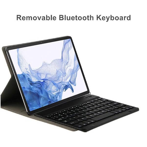 With Pencil Holder Samsung Galaxy Tab S8 11.0 X700X706 Detachable Wireless Bluetooth Keyboard Case, Lightweight Protective Slim Folio Leather Smart Cover