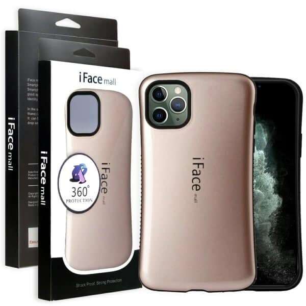 iFace Case For iPhone 11 Pro Max Slimming Drop Proof Shockproof Hard Silicone Back Cover (Rose Gold)