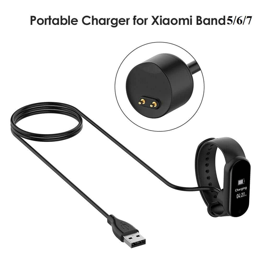 For Xiaomi Mi Band 5 6 7 5NFC 6NFCAmazfit Band 5 Magnetic USB Charger Charging Cable Cord