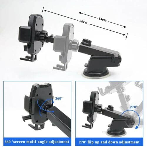 Car Mobile Phone Holder Stand in Car GPS Windshield /Dashboard Mount for iPhone Samsung Google Nokia Moto Oppo