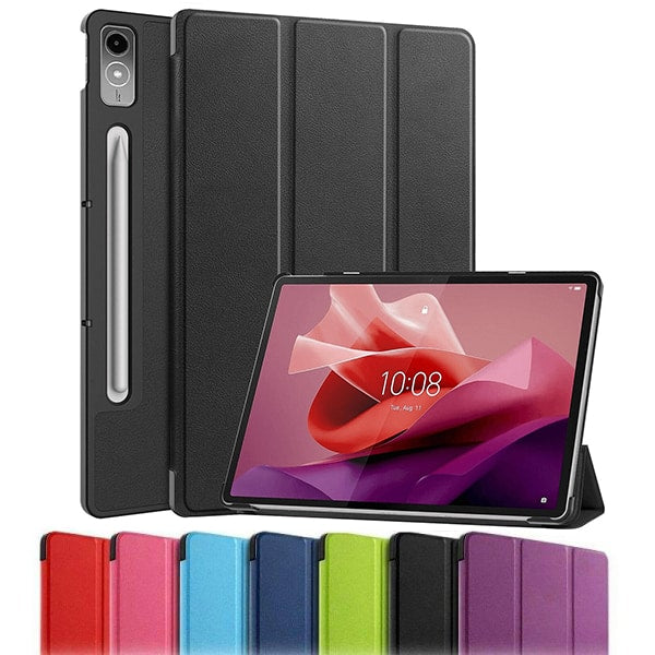 Lenovo Tab P12 Folio Case Cover Leather Trifold Stand