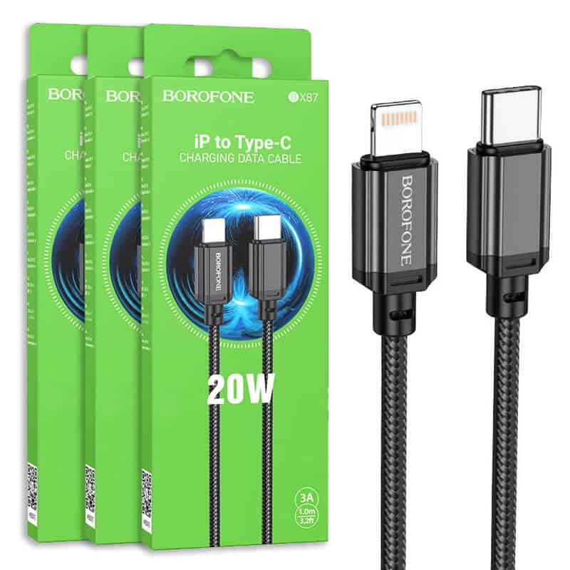BOROFONE (BX87) Type C to Lightning Cable 1M Data Sync cord 3pcs