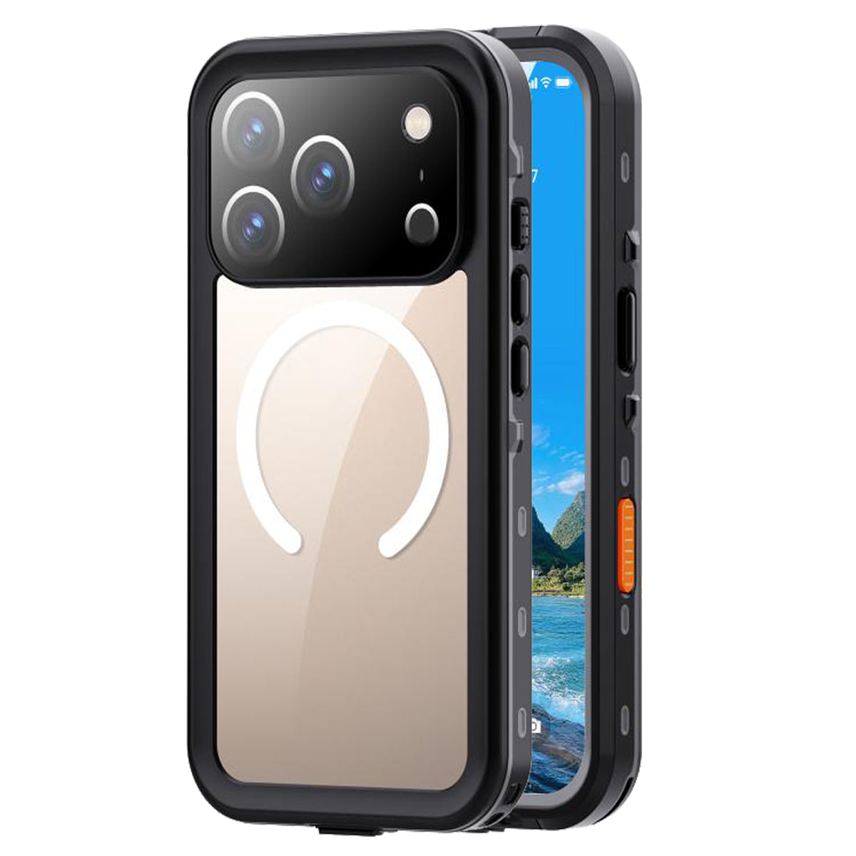 For Apple iPhone 17/16/15 Pro Max Plus Redpepper MagSafe Waterproof Case Built-in Screen & Camera Lens Protector Heavy Duty Tough Armor Cover