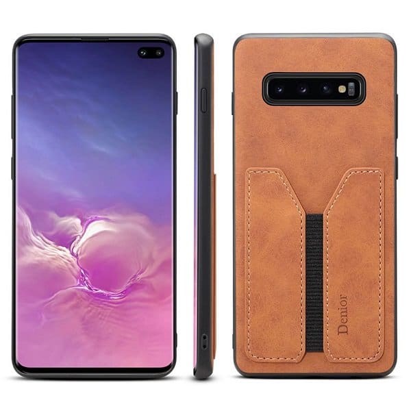 Denior For Samsung Galaxy S10 |Galaxy S10+ /S10 Plus | Galaxy S10E Leather Case with Elastic Wallet Card Holder Slot Pocket Cover