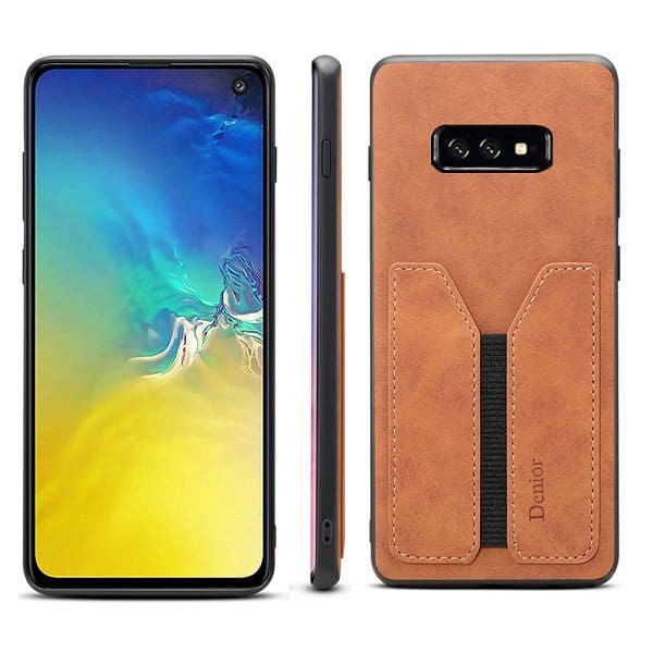 Denior For Samsung Galaxy S10 |Galaxy S10+ /S10 Plus | Galaxy S10E Leather Case with Elastic Wallet Card Holder Slot Pocket Cover
