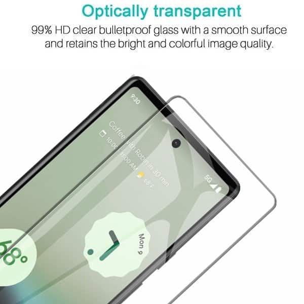 [2 Pack] Google Pixel 6A 5G Tempered Glass LCD Screen Protector Film Guard (Clear)