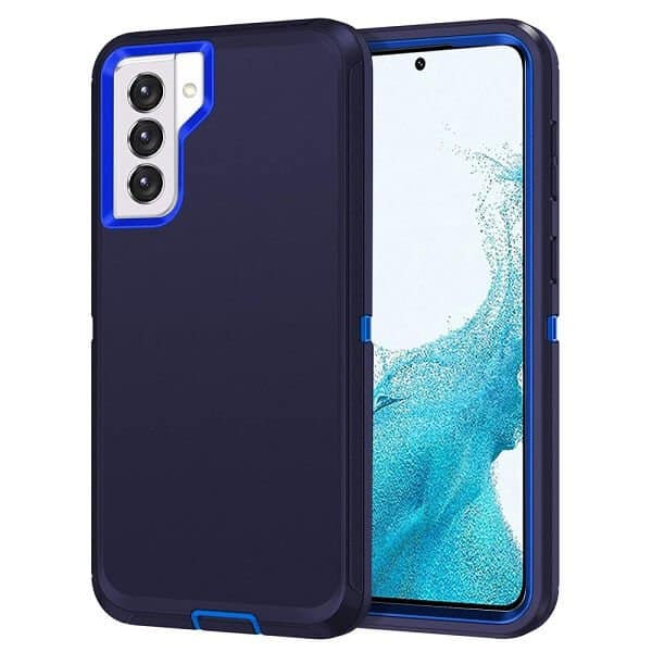 Samsung Galaxy S22 Navy Blue / Blue New Defender Shockproof Case Cover