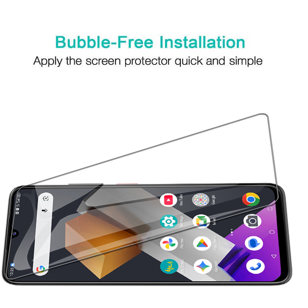 [2 Pack] Optus X Total 2 Clear Full Cover Tempered Glass LCD Screen Protector Film Guard (Clear)