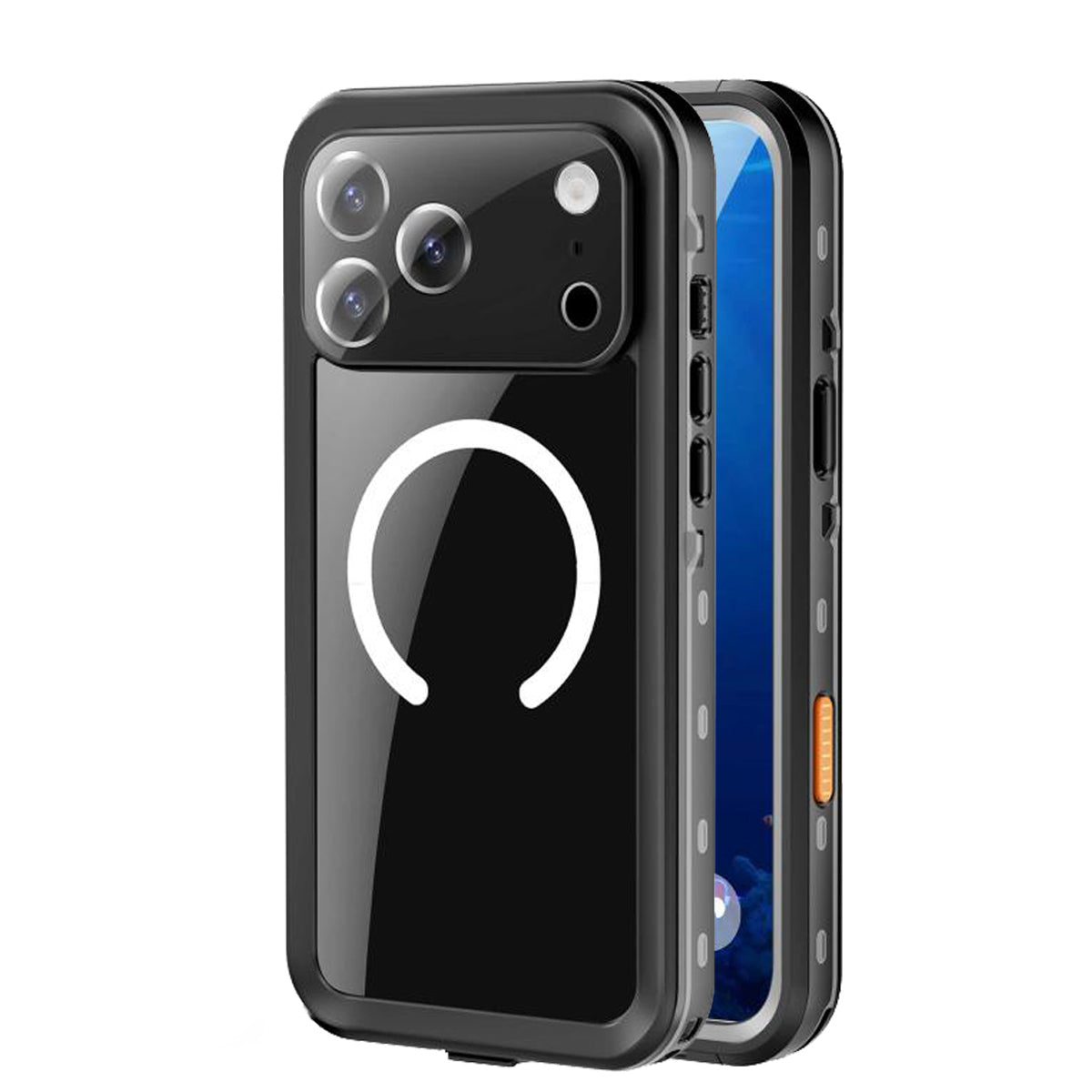 For Apple iPhone 17/16/15 Pro Max Plus Redpepper MagSafe Waterproof Case Built-in Screen & Camera Lens Protector Heavy Duty Tough Armor Cover