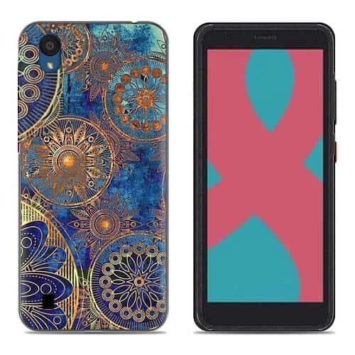 Optus X Start 2 Fancy Soft Gel Flexible TPU Protective Stylish Case Cover (Style 2)