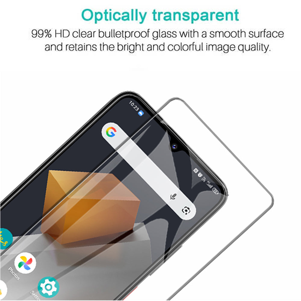 [2 Pack] Optus X Total 2 Clear Full Cover Tempered Glass LCD Screen Protector Film Guard (Clear)