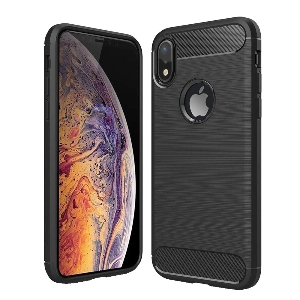 For Apple iPhone XS Max / XR SupRShield Carbon Fiber Shockproof Heavy Duty Rugged Case Cover