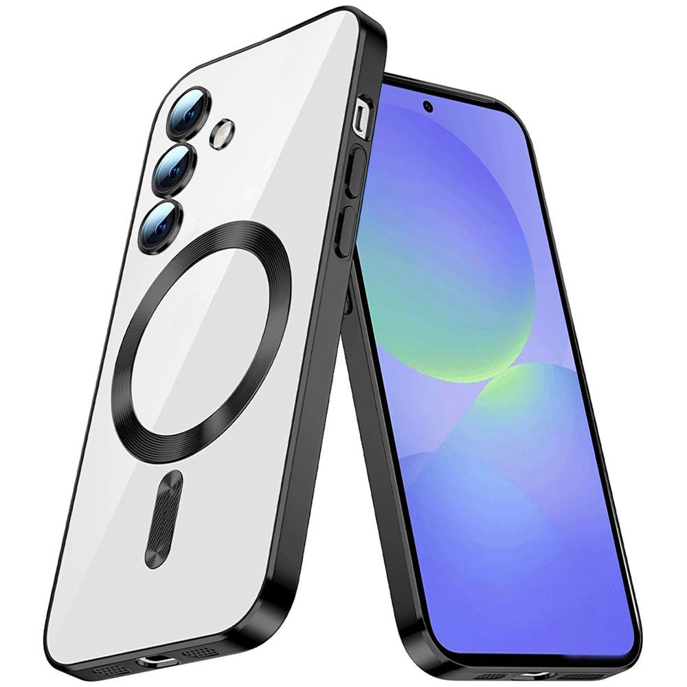 For Samsung Galaxy A06/A16/A26/A36/A56 Plating MagSafe Magnetic TPU Back Clear Case Cover