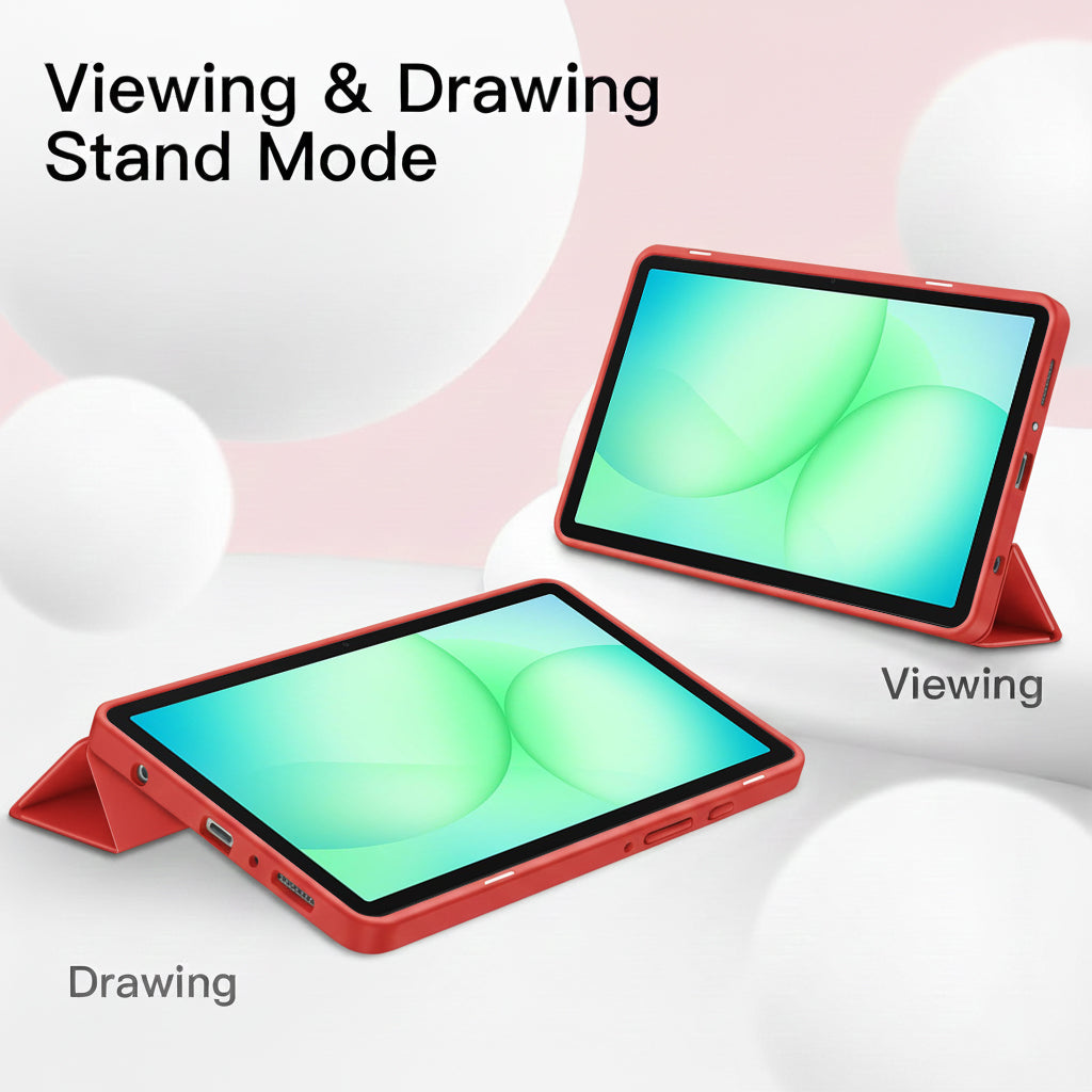 For Samsung Galaxy Tab A11 /Tab A11+ Plus Folio Smart Leather Magnetic Stand Case Cover