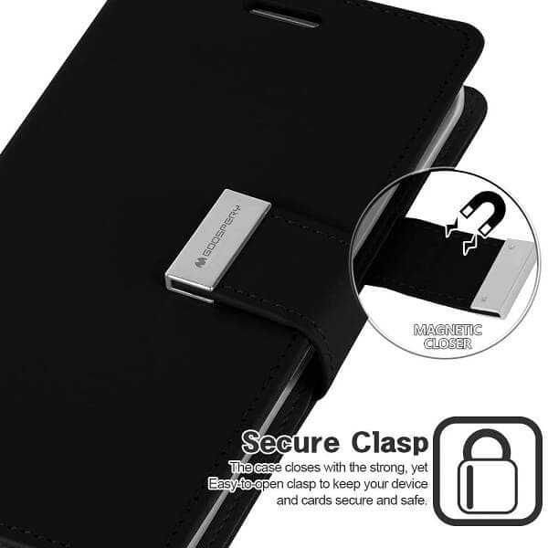 Goospery For Apple iPhone 11 /11 Pro / 11 Pro Max Rich Diary Wallet Flip Case Leather Card Slots Magnetic Cover