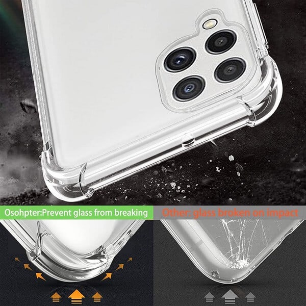 For Samsung Galaxy A22 5G | A22 4G SupRShield Clear Case Shockproof Tough Gel Clear Transparent Air Cushion Cover (Transparent)