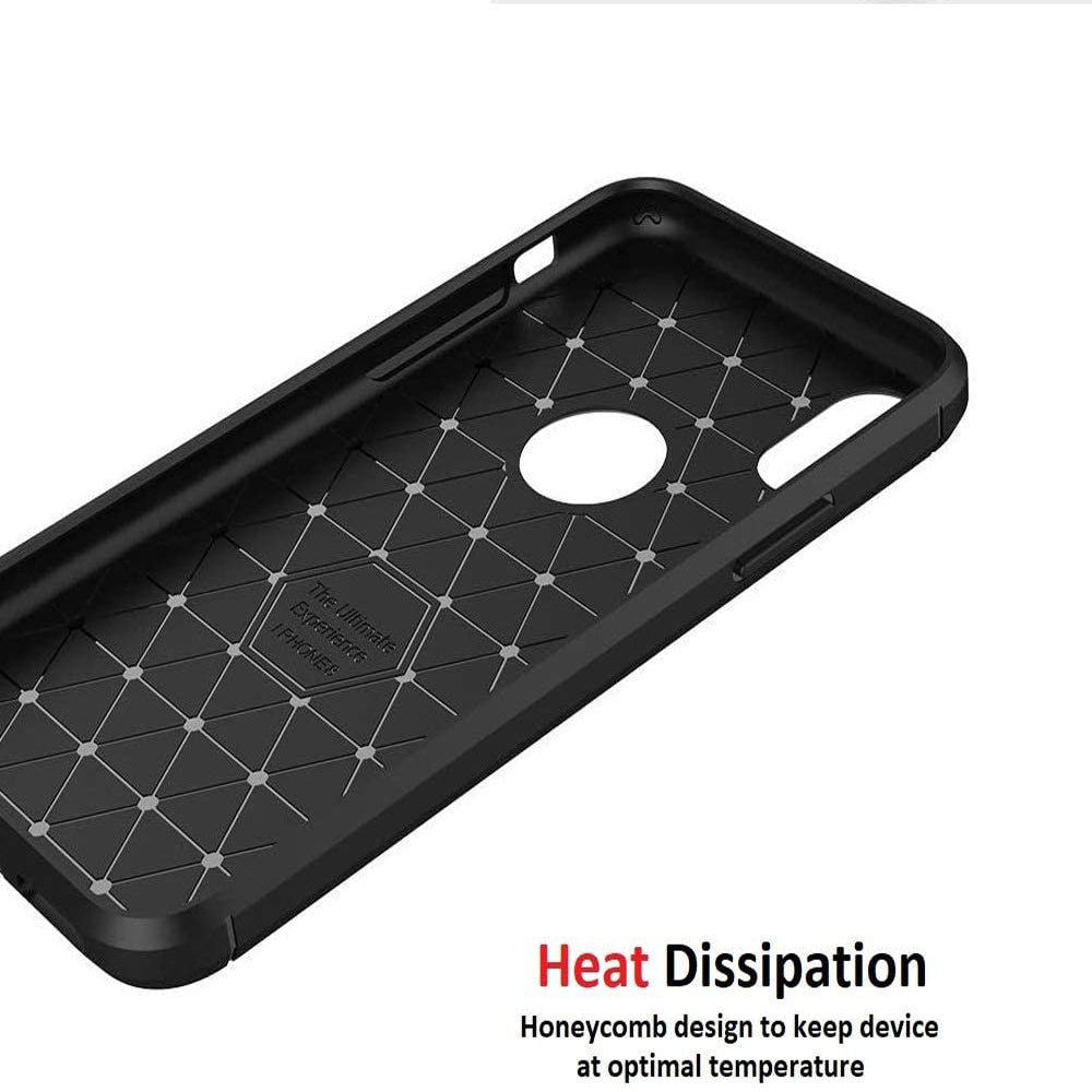 For Apple iPhone XS Max / XR SupRShield Carbon Fiber Shockproof Heavy Duty Rugged Case Cover