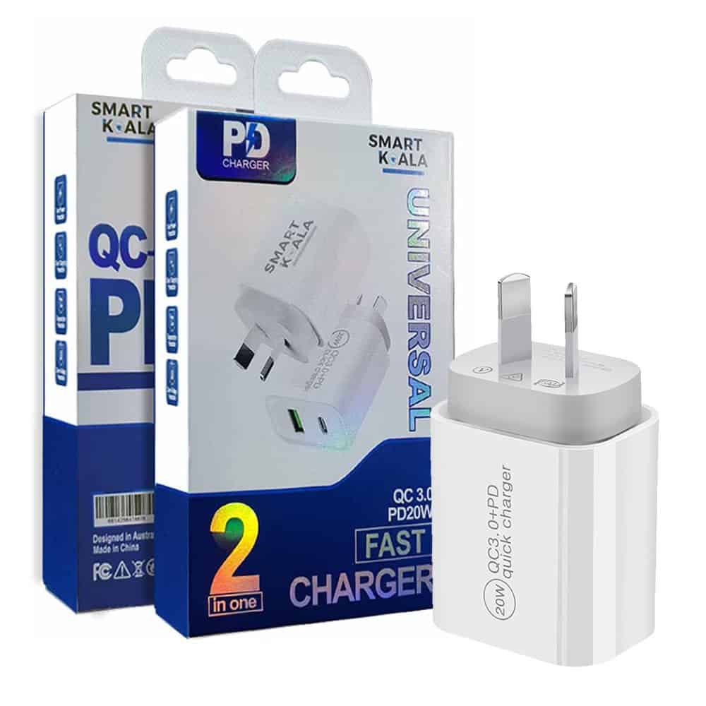 20W PD Fast Charging Wall Plug Adapter AU Plug SMART KOALA