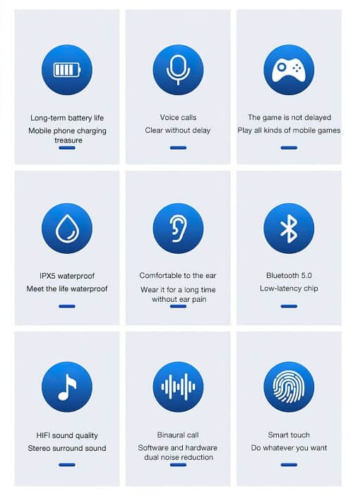 Lenovo LP3 Pro TWS Bluetooth 5.0 Earbuds Dual Drivers HiFi Stereo 1200mAh LED Noise Cancellation Mic Sports Earphone Wireless Headphone