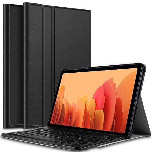 Samsung Galaxy Tab A7 10.4 inch SM-T500 T505 Detachable Wireless Bluetooth Keyboard Case, Lightweight Protective Slim Folio Leather Smart Cover