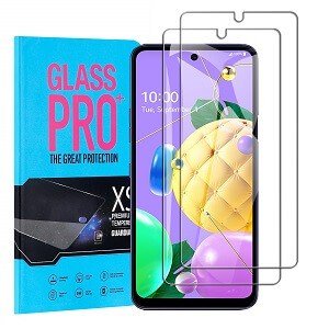 [ 2 Pack ] LG K52 Screen Protector Anti Scratch Full Coverage Tempered Glass Film Guard