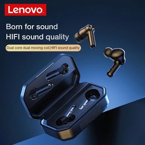 Lenovo LP3 Pro TWS Bluetooth 5.0 Earbuds Dual Drivers HiFi Stereo 1200mAh LED Noise Cancellation Mic Sports Earphone Wireless Headphone