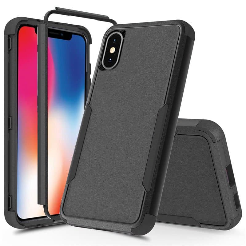 For Apple iPhone X / XS / XS Max / XR 3in1 Case Drop Resistant Defender Tradies Hybrid Armor Heavy Duty Rugged Shockproof Tough Cover