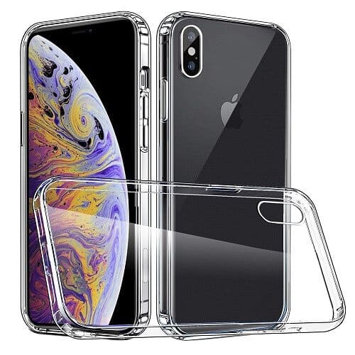 Apple iPhone X /XS Clear Case Slim With 4 Corners [Shock Absorption] Hard Back Soft Bumper Cover