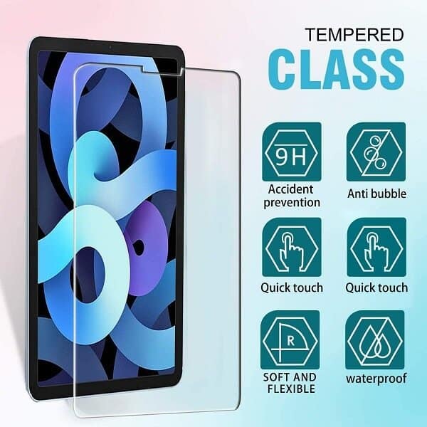 (2 Pack) For iPad Air 10.9 inch 5th 2022 /Air 4th 2020 /iPad Pro 11 inch 4th 2022/ 3rd 2021/ 2nd 2020/ 1st 2018 Gen Tempered Glass Screen Protector