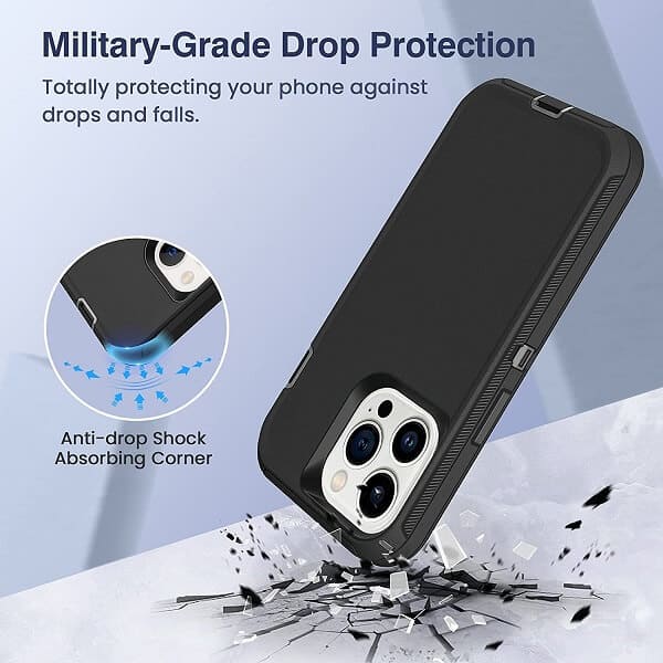 For Apple iPhone 13/ 13Pro/ 13 Pro Max Mini Case Drop Resistant Defender Tradies Heavy Duty Rugged Shockproof Tough Cover