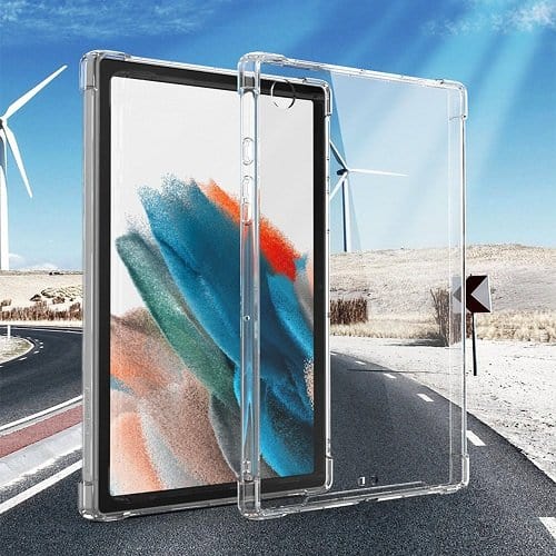 Samsung Galaxy Tab A8 10.5″ SM-X200 /X205 Clear Case Shockproof Heavy Duty Gel Clear Air Cushion Cover