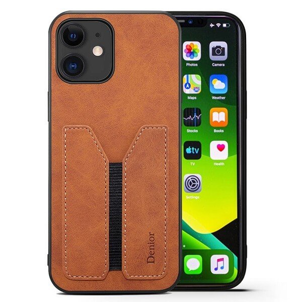 Denior For Apple iPhone 11 /11 Pro / 11 Pro Max Leather Case with Elastic Wallet Card Holder Slot Pocket Cover